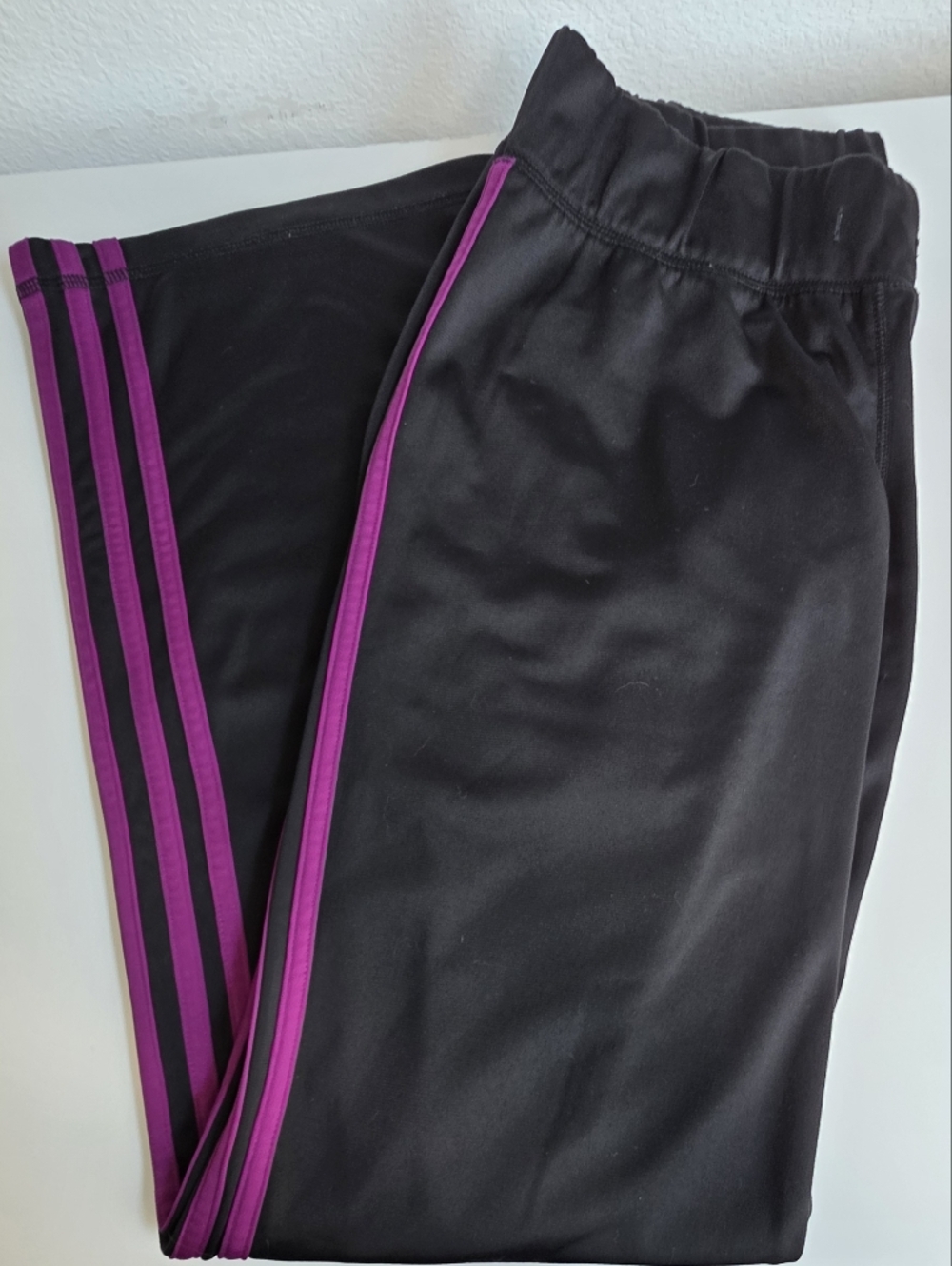 Adidas Black Track Jacket With Pants with Magenta Trim - Picture 3 of 9